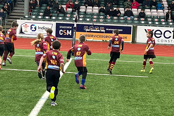 Caernarfon Youth Rugby Club players
